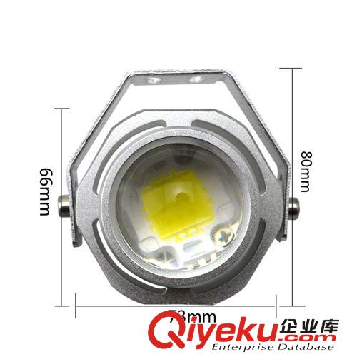 汽車led 10W粉色超大牛眼燈 高亮爆閃鷹眼燈改裝車燈8角配件