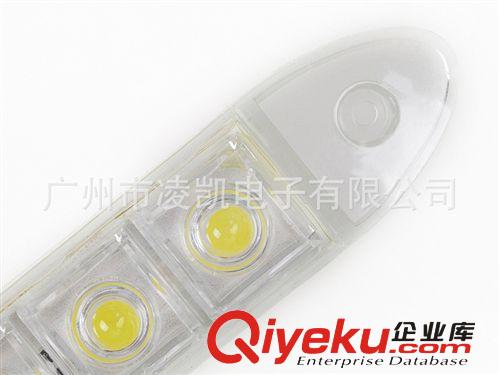 【本店熱銷】軟膠日行燈6LED車燈 魚眼透鏡日行燈 超亮軟膠條燈原始圖片3