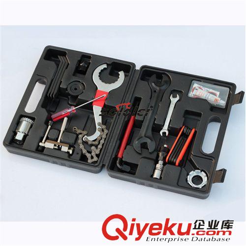 自行車修理工具套裝　自行車維修工具箱　補胎工具多種工具組合