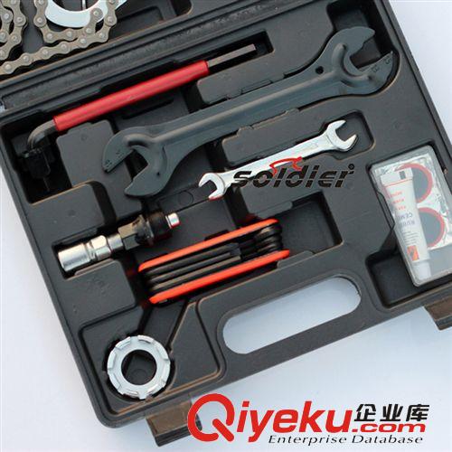 自行車修理工具套裝　自行車維修工具箱　補胎工具多種工具組合原始圖片3