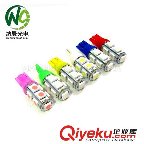 T10-5050-5SMD LED 示寬燈 牌照燈 小燈 冰藍(lán)色