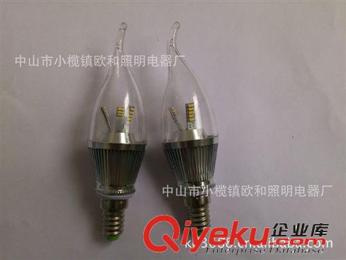 供應(yīng)鰭片式三叉LED蠟尾燈，蠟燭燈，24珠3014燈珠組成水晶燈{sx}