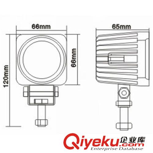 {zx1}電動(dòng)車 汽車用12V 48V 60V 10w大功率CREE芯片LED工作燈 射燈