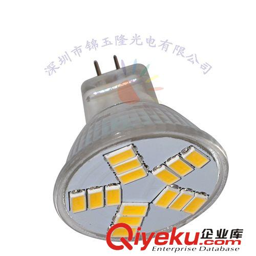 amazon外貿爆款MR11暖白5730 15貼片LED射燈燈泡電壓12V原始圖片2