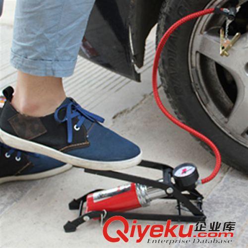 便攜式汽車高壓腳踩打氣筒 摩托車 自行車 籃球 足球 腳踏充氣泵原始圖片2