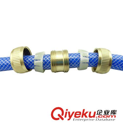 全銅修補接頭 斷接接頭 海藍水管純銅修復(fù)接頭配件 洗車用水槍原始圖片2