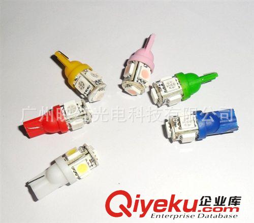 T10 5SMD 5頭示寬燈/儀表燈/閱讀燈/牌照燈 W5W原始圖片2