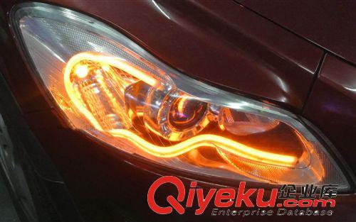 汽車大燈改裝 LED淚眼燈 導(dǎo)光燈條 日行燈 帶轉(zhuǎn)向軟燈條 冷光線原始圖片3