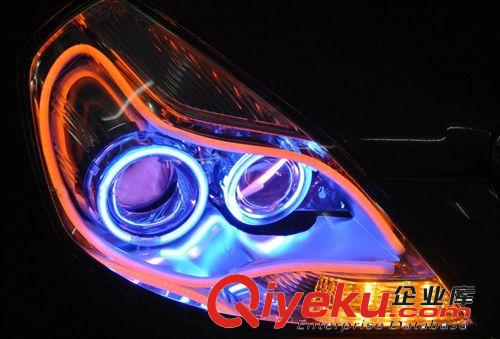 汽車大燈改裝 LED淚眼燈 導(dǎo)光燈條 日行燈 帶轉(zhuǎn)向軟燈條 冷光線原始圖片2