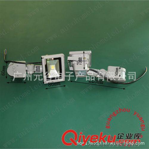 LED射燈 LED感應投光燈 LED感應泛光燈 10W 大功率 高亮原始圖片2