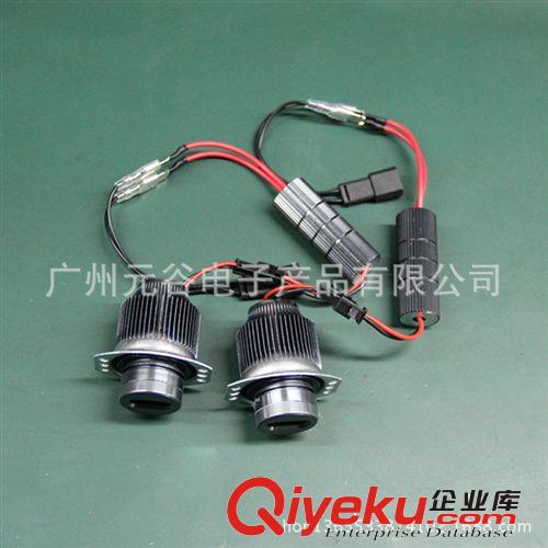 E39寶馬大功率天使眼5w 全黑鋁件 BMW專車專用大燈