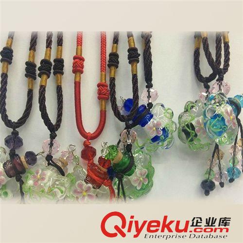 【欣隆電子】新款琉璃精油瓶 琉璃項鏈  水晶吊墜香水瓶廠家批發原始圖片3