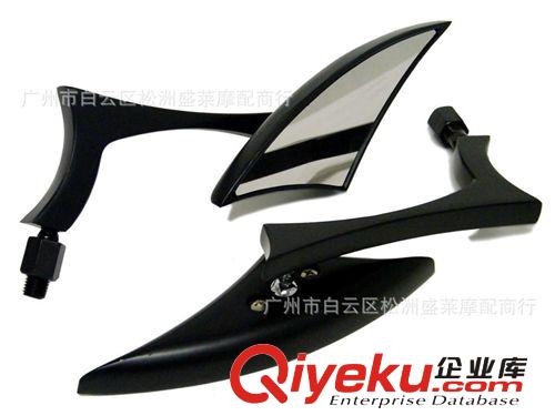 摩托車改裝配件電動車裝飾后視鏡倒車鏡 全鋁質 三角弧度桿電鍍