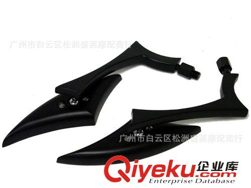 摩托車改裝后視鏡 哈雷車后視鏡 全鋁后視鏡茶色玻璃原始圖片2