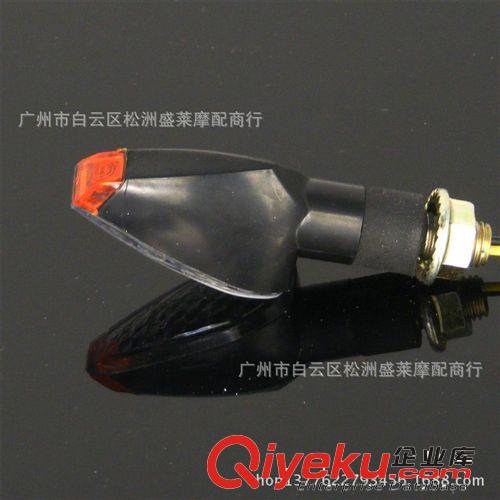 摩托車轉向燈摩托車改裝轉向燈信號燈小黃帽黑殼白罩 黃光原始圖片3