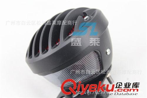 摩托車改裝尾燈哈雷戴維森復古摩托車改裝側牌照支架牌照框原始圖片3