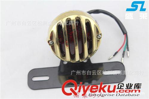 摩托車通用改裝尾燈火焰尾燈改裝車尾燈火焰帶剎車尾燈
