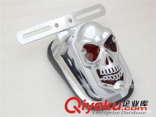 摩托車骷髏尾燈 踏板車骷髏尾燈 騎士車改裝后尾燈原始圖片3