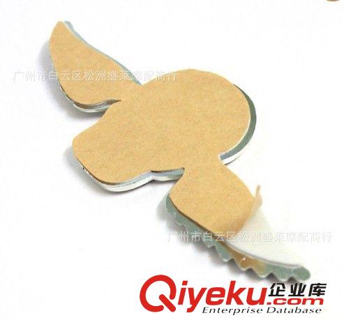 摩托車改裝配件電動(dòng)車裝飾汽車貼紙貼花gd塑膠反光貼 骷髏翅膀原始圖片3