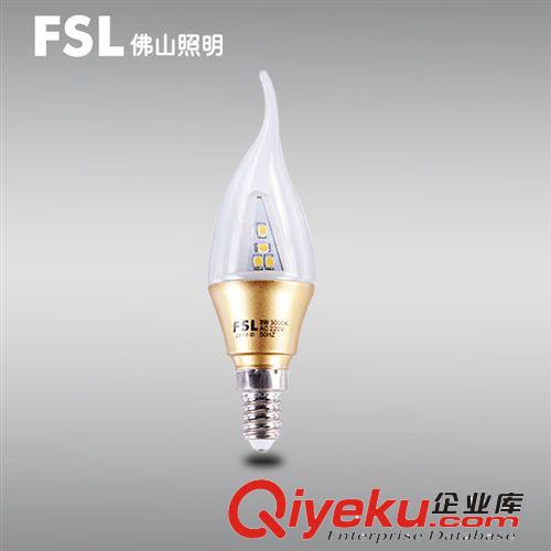 FSL佛山照明  蠟燭燈 led 燈泡 小螺口 led 3w 蠟燭燈泡 歐式燈泡原始圖片2
