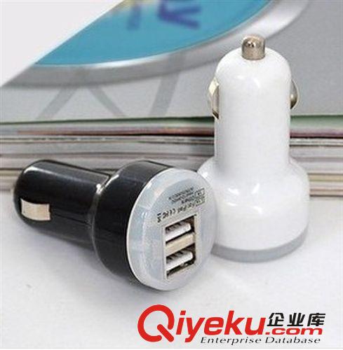 供應(yīng) 迷你雙USB車充 車載充電器 手機車載充電器 汽車{wn}車充原始圖片3