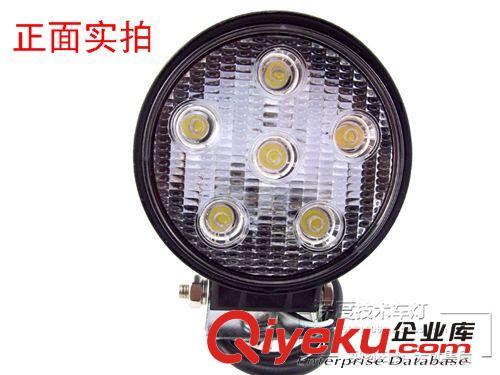 大功率LED越野汽車頂燈 工程車燈 改裝燈 車頂射燈 霧燈 18W圓型原始圖片2
