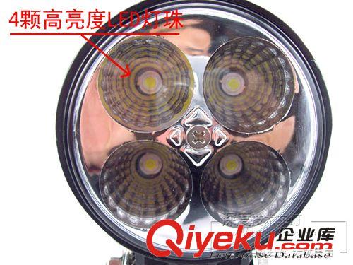 大功率LED越野汽車燈 工程車燈 山地燈摩拖射燈 輔助燈 12W圓型原始圖片2