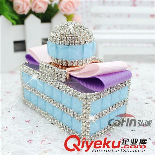 新款蝴蝶結(jié) zpgd汽車用品 車載鑲鉆香水座創(chuàng)意水鉆車飾品擺件原始圖片2