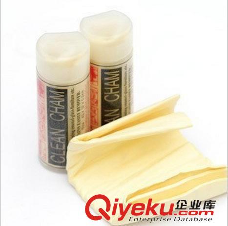 批發(fā)大號(hào)帶桶仿鹿皮巾 吸水干發(fā)巾清潔汽車專用毛巾洗車巾擦車布原始圖片2