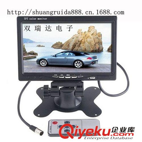 7寸大巴小車通用車載倒車四畫面分割顯示7寸臺(tái)式4畫面分割顯示器原始圖片2
