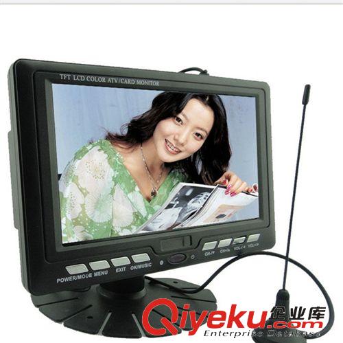 汽車通用7寸液晶顯示器 7寸高清數字小電視 監視器 帶USB/TV/FM