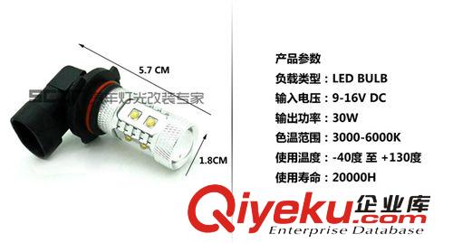 汽車燈泡 科銳 HB3 9005 50W大功率 LED 霧燈 XB-D芯片 CREE