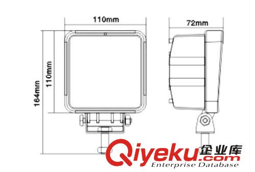 汽車燈帝輝 led 工作燈 48w 汽車led 工作燈