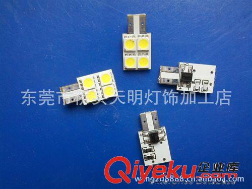 LED車燈，T10 5050 4SMD 無極 帶解碼功能，儀表燈，牌照燈