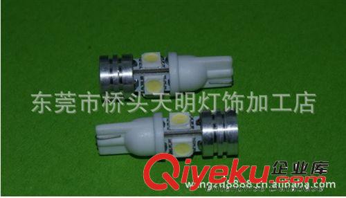 廠家直銷 T10-5050-4SMD+1W 高亮大功率燈泡/倒車燈/示寬燈