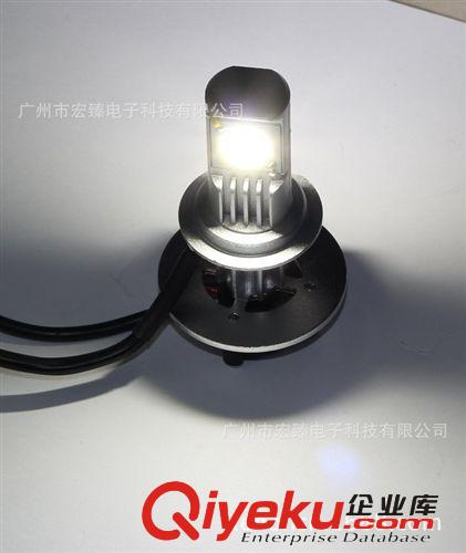 35W LED汽車(chē)大燈 CREE超亮COB燈芯 H7大燈 大散熱鋁件原始圖片2