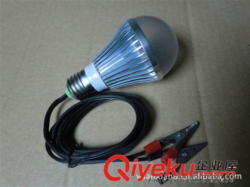 超省電蓄電池節能燈，電瓶5w LED節能燈，野營低壓節能燈原始圖片2