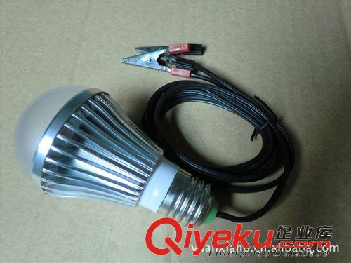 超省電蓄電池節能燈，電瓶5w LED節能燈，野營低壓節能燈原始圖片3