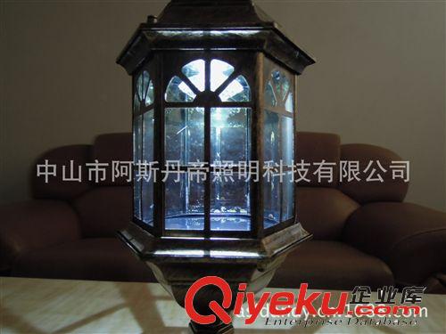 LED太陽能圍墻燈，景觀花園燈，太陽能柱頭燈原始圖片3