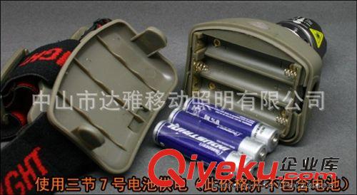 DYL-07進口科銳CREEQ5 戶外露營頭頂燈僅40元LED調(diào)焦頭燈AAA電池原始圖片3