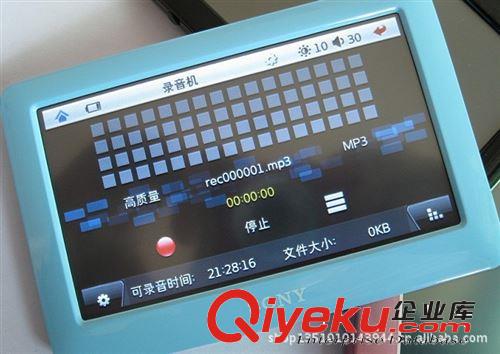 廠(chǎng)家批發(fā)T13 新款MP5 高清1080P按鍵+觸摸4.3寸觸摸屏MP5/MP4原始圖片3