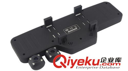 廠家直銷 高清后視鏡DVR 高清雙鏡頭后視鏡行車記錄儀 支持混批