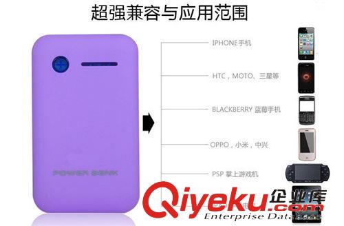 熱賣雙USB供橡膠油移動電源 8600大容量手機充電寶禮品廠家批發(fā)原始圖片3