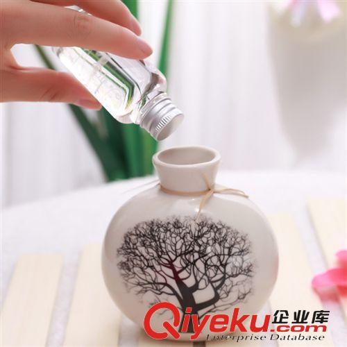 批發(fā) 創(chuàng)意無火香薰精油 藤條揮發(fā) 森林之歌 室內香薰 陶瓷瓶原始圖片2