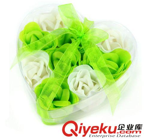廠價供應圣誕{zx1}9PVC朵心形玫瑰香皂花禮品 仿真香皂花專賣原始圖片3