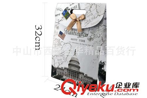 韓版巴黎塔 華盛頓紙袋 禮品袋 禮品盒 大號原始圖片2