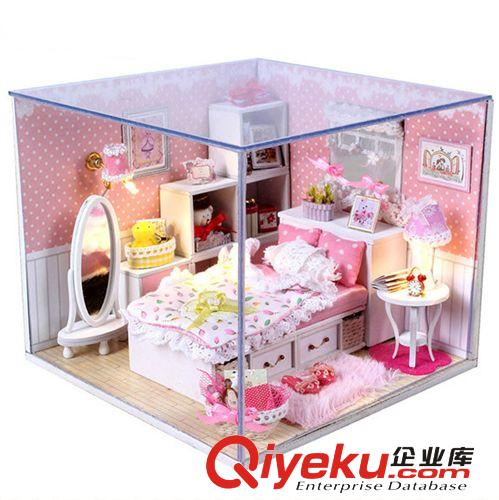 批發(fā) zp 新款精品diy小屋 別墅小木屋模型 天使之夢 升級版