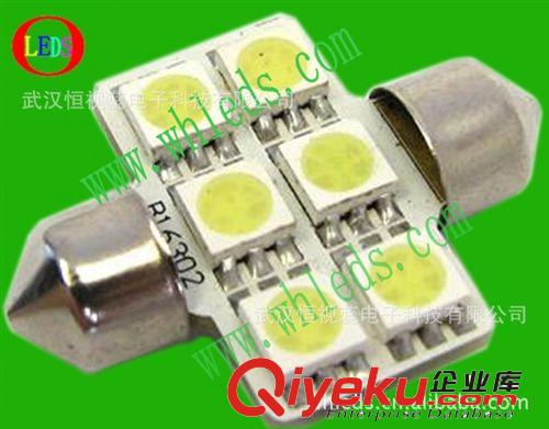 雙尖211 36mm5050 6SMD Canbus牌照燈,閱讀燈,后尾箱燈帶解碼功能