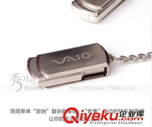 廠家直銷小胖子索尼4G U盤 足量不銹鋼 金屬旋轉(zhuǎn)U盤批發(fā) 禮品原始圖片3