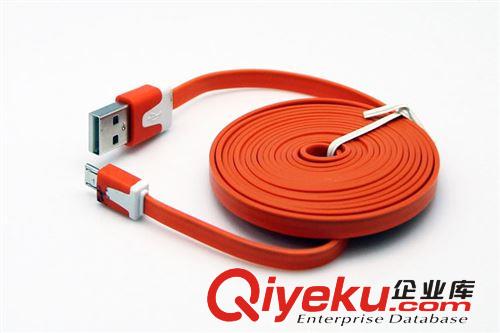 安卓 HTC micro 智能手機彩色V8 3米小面條數據線充電線 批發(fā) 3m原始圖片2